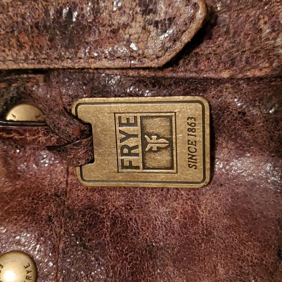 Frye Chocolate Brown Deborah Studded Tote Bag - Picture 2 of 16